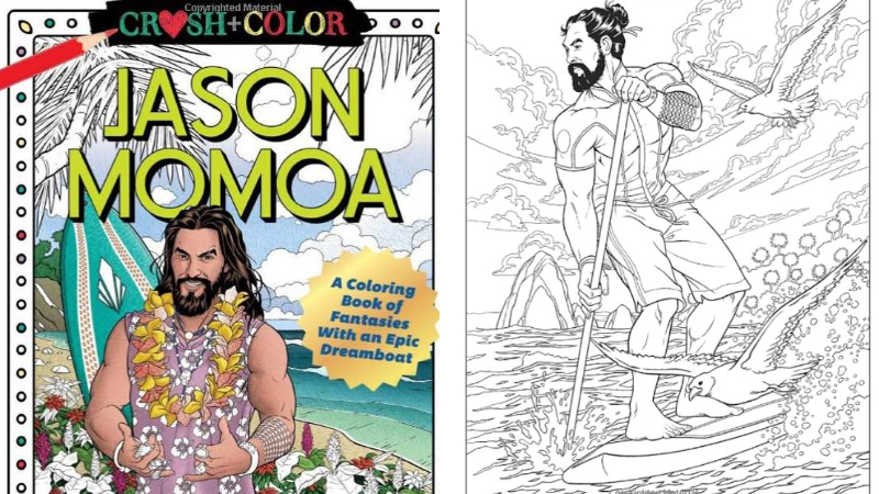 Lanzan libro para colorear inspirado en Jason Momoa | FOTOS