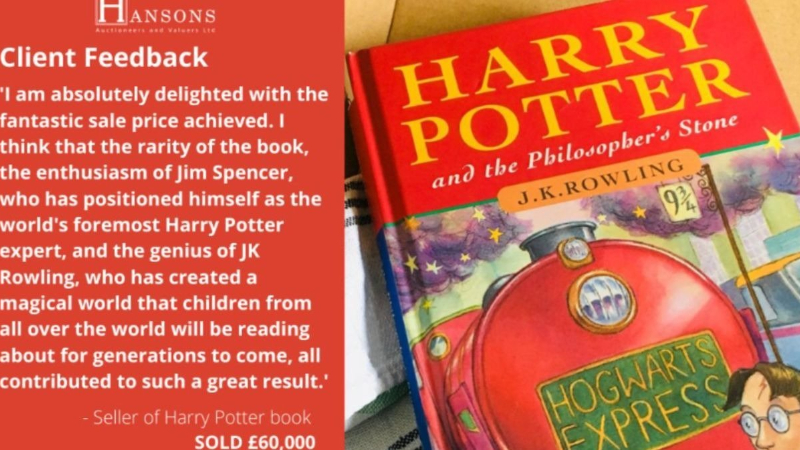 Esto es lo que cuesta la primera edición de los libros de Harry Potter