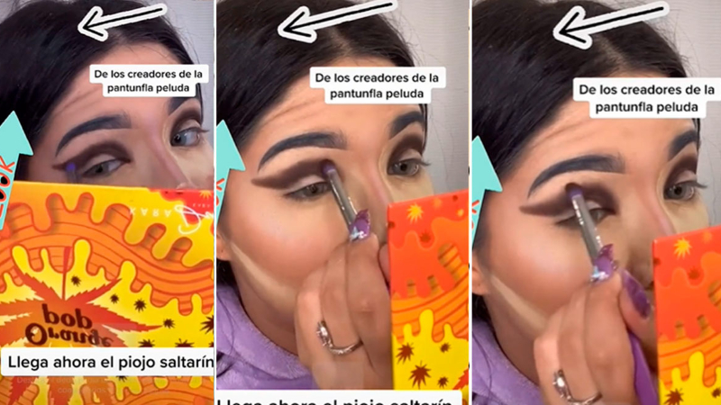 Tiktoker realizaba un tutorial de maquillaje y un piojo aparece en su cabeza en plena grabación (VIDEO)