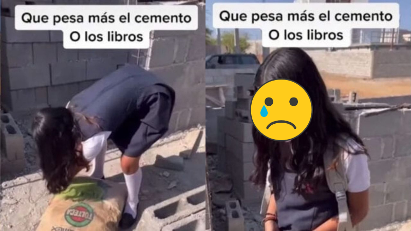 «Pesa más el cemento que los libros»: adolescente quería dejar el colegio para ser tiktoker y su padre le da una lección