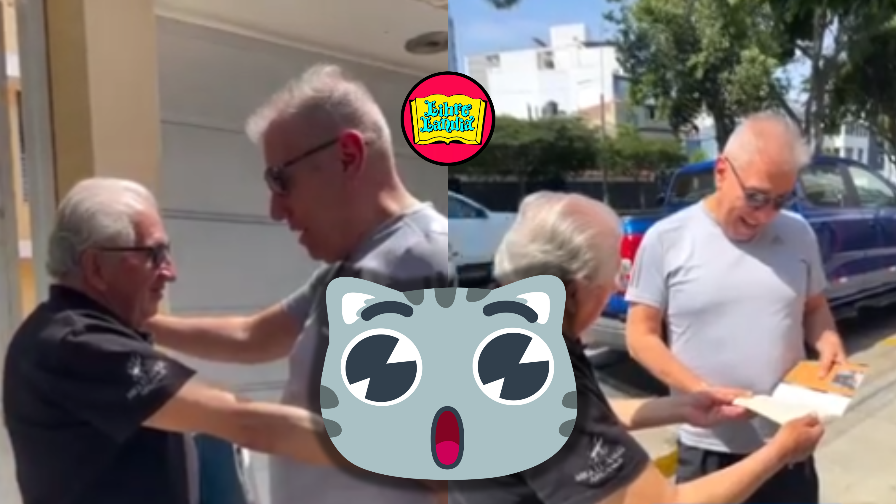 Abuelito de 80 años que vende libros es sorprendido por Raúl Romero y emociona a todos con su historia (FOTOS)