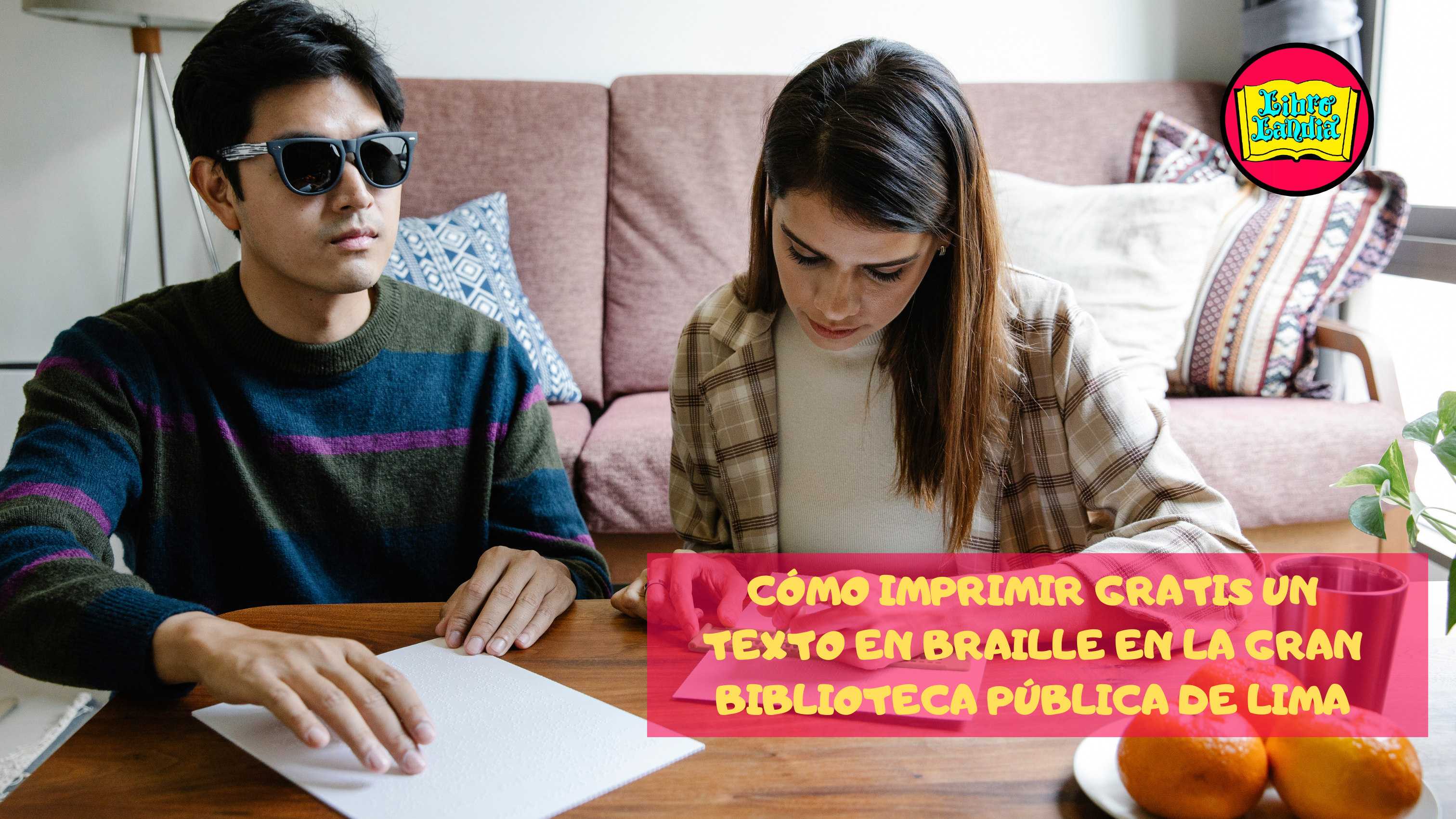 Cómo imprimir gratis un texto en Braille en la Gran Biblioteca Pública de Lima