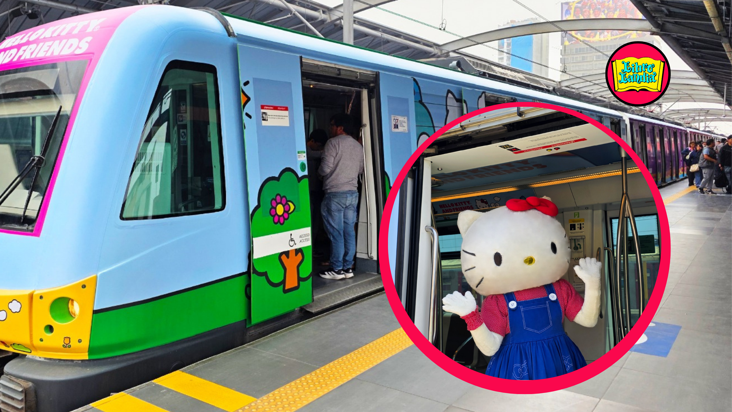 Hello Kitty and friends invaden el Metro de Lima: ¿te subirías al tren de la amistad con tus personajes favoritos?